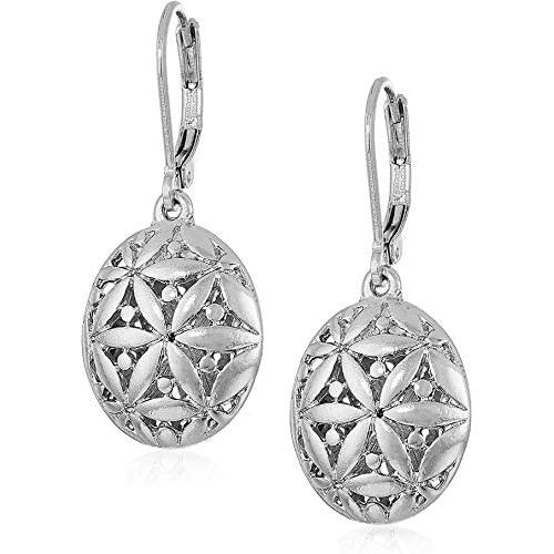 Pattern Balance Two-Tone''Well Suited'' Leverback''Global Beat'' Drop Earrings, Light Weight