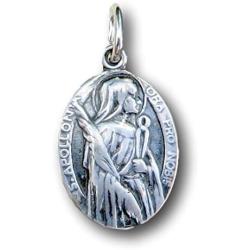 Sterling Silver St Apollonia Medal - Patron of Dentists - Antique Reproduction