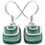 SilverStarJewel Cab Malachite Dangle Earrings 2.8 cm 3.6 Grams 925 Solid Sterling Silver SilverStarJewel Cab Malachite Dangle Earrings 2.8 cm 3.6 Grams 925 Solid Sterling Silver