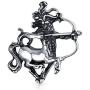 Astrology Horoscope Zodiac Sign Pendant Necklace For Men Women Oxidized Antiqued 925 Sterling Silver All Constellation