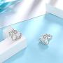 Besilver Cat Ring Hexagon Honeycomb Bee Ring Earrings Turtle Ring Star of David Ring Cactus Ring Cute Rings for Women Teen Girls Sterling Silver Adjustable Bands Ring