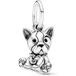 Pandora Jewelry Bulldog Puppy Dog Dangle Sterling Silver Charm