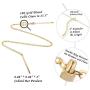 PERNNLA PEARL Long Disc Pendant Necklace for Women 18K Gold Plated Sweater Chain Fashion Jewelry