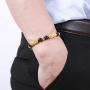 Feng Shui Amulet Bracelet The Best Prosperity Red Garnet Bead Bracelet with 6/4 Gold Plated Pi Xiu/Pi Yao Lucky Wealthy Brecelet
