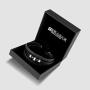 SERASAR | Premium Genuine Leather Bracelet for Men in Black | Magnetic Stainless Steel Clasp in Silver and Gold | Exclusive Jewellery Box | Great Gift Idea