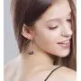 Sterling Silver RBG Dissent Collar Earrings Dangle Drop Jewelry Gifts for Women Fan of Ruth Bader Ginsburg