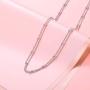 DAOSHANG Layered Necklaces for Women S925 Sterling Silver Chokers Cute Double Layered Heart/Circle/Dog Paw/Star/Moon/Starfish Choker Necklace Handmade Bead Necklace Adjustable
