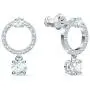 SWAROVSKI Womens Attract Crystal Jewelry Collection, Rhodium Finish SWAROVSKI Womens Attract Crystal Jewelry Collection, Rhodium Finish