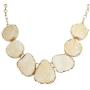 Jane Stone Fashion Drusy Stone Bead Statement Necklace Bib Choker Sparkly Jewelry