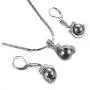 Yoursfs 18KGP Necklace Clip on Silver Earrings Vintage Knot Jewelry Set Yoursfs 18KGP Necklace Clip on Silver Earrings Vintage Knot Jewelry Set