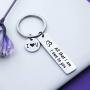 Mom jewelry All That I am I Own to You Mom Keychain Appreciation Keychain Mothers Day Gift Birthday Gift Thank You Gifts for Mom from Daughter Son (own to you KR)