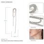 EORUBE Long Chandelier Tassel Dangle Earrings for Women Rhinestone Crystal Chain Tassel Earrings Vintage 1920s Style Earrings Evening Party