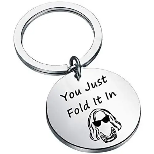 KEYCHIN TV Show Inspired Gift You Just Fold It in Keychain David Rose Alexis Moira Rose Jewellery TV Sitcom Comedy Gift for Fans