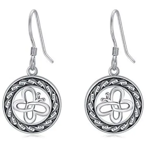 RMREWY Celtic Butterfly Earrings Sterling Silver Butterfly Dangle Hook Earrings Celtic Jewelry Mother Day Gift for Women Mom RMREWY Celtic Butterfly Earrings Sterling Silver Butterfly Dangle Hook Earrings Celtic Jewelry Mother Day Gift for Women Mom