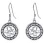RMREWY Celtic Butterfly Earrings Sterling Silver Butterfly Dangle Hook Earrings Celtic Jewelry Mother Day Gift for Women Mom