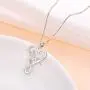 S925 Sterling Silver Word Calligraphy Jewelry Faith Inspirational Message Charm Love Heart Pendant Necklace For Women Girls Men Boys,18 inches