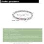 Dankadi New Womens 925 Sterling Silver Bracelet Minimalist 4-6MM Round Bead Chain Solid Silver Bracelet Charm Jewelry Lobster Claw Clasp