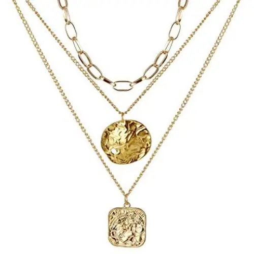17IF Layered Necklace Punk Chunky Gold Long Chain Pearl Necklace, Lock Key Choker Pendant Butterfly Necklace Delicate Dainty Jewelry for Women Men 17IF Layered Necklace Punk Chunky Gold Long Chain Pearl Necklace, Lock Key Choker Pendant Butterfly Necklace Delicate Dainty Jewelry for Women Men
