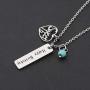 KUIYAI Happy Birthday Necklace Sweet 12th 16th 18th Birthday Gift Jewlery with Turquoise Bead