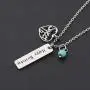 KUIYAI Happy Birthday Necklace Sweet 12th 16th 18th Birthday Gift Jewlery with Turquoise Bead
