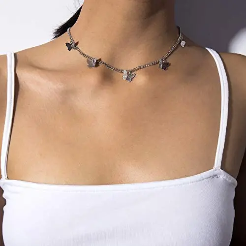 Aimimier Bohemian Choker Necklace Butterfly Collar Necklace Boho Prom Party Festival Jewelry for Women and Girls (Gold) Aimimier Bohemian Choker Necklace Butterfly Collar Necklace Boho Prom Party Festival Jewelry for Women and Girls (Gold)
