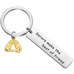 UJIMS Delta Sigma Theta Sorority Quote Gifts for Women Sisterhood Bracelet Sorors Make The Best of Friend Keychain Greek Paraphernalia Jewelry