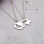 KUIYAI Best Friend Puzzle Piece Necklace 2 Pair of Jigsaw Puzzle Piece Necklace Set Couple BFF Friendship Pendant Jewelry Siblings Gift