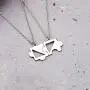 KUIYAI Best Friend Puzzle Piece Necklace 2 Pair of Jigsaw Puzzle Piece Necklace Set Couple BFF Friendship Pendant Jewelry Siblings Gift KUIYAI Best Friend Puzzle Piece Necklace 2 Pair of Jigsaw Puzzle Piece Necklace Set Couple BFF Friendship Pendant Jewelry Siblings Gift