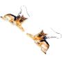 DUOWEI Acrylic Adult German Shepherd Dog Earrings Dangle Drop Jewelry Charms Gifts for Women Teen Girls Kids