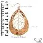 Bohemian Delicate Lightweight Cork Geometric Earrings - Filigree Cutout Petal Leaf, Teardrop, Floral Print Feather Fringe Drop Dangles Bohemian Delicate Lightweight Cork Geometric Earrings - Filigree Cutout Petal Leaf, Teardrop, Floral Print Feather Fringe Drop Dangles