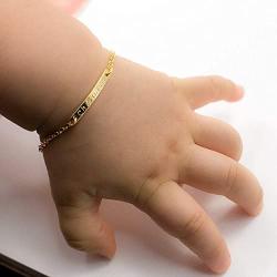 Personalize A Dainty Baby Name Bar Bracelet
