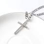 Riveting Jewelry 14K Gold Figaro Chain Style Cross Pendant Necklace Solid Clasp for Men,Women,Teens Thin for Charms Miami Cuban Link Diamond Cut