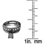 Dazzlingrock Collection 1.50 Carat (ctw) Black Rhodium Plated 10K Black & White Diamond Bridal Ring Band Set 1 1/2 CT, White Gold