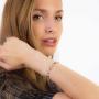 QITIAN 925 Sterling Silver Bracelet - 4.38Ct Oval Mixed Bracelet Birthstone Bracelet Nature Tourmaline Bracelet Christmas Gift For Women Girls, Chain Length 6.7''+1.2'' Extend