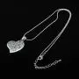 Lemegeton Footprints in the Sand Beautiful Poems Heart Shaped Necklace Gift Jewelry for Men Women