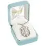 Heartland Mens Saint Michael Sterling Silver Police Shield Medal + USA Made + Chain Choice