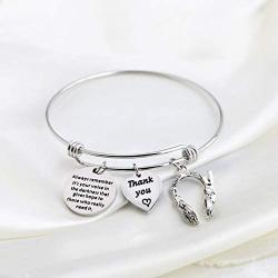 AKTAP Dispatcher Gift 911 EMT Dispatcher Charm Bracelet Thank You Gift Always Remember Its Your Voice in The Darkness That Gives Hope to Those Who Really Need It