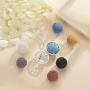 INFUSEU Aromatherapy Diffuser Necklaces for Essential Oils, Women Girls Cute Animal Jewelry with 7 Lava Rock Stones, 24'' Chain