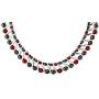 Elegant Womens Hematite Magnetic Therapy Necklace with Healing Stones Pain Relief for Neck Arthritis Migraine Headaches Shoulders and Back (Regular, Red Agate)