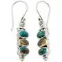 NOVICA Citrine and Reconstituted Turquoise Stone .925 Sterling Silver Earrings, Golden Mystique NOVICA Citrine and Reconstituted Turquoise Stone .925 Sterling Silver Earrings, Golden Mystique