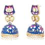 Indotribe Bollywood Earrings Jhumka Earrings For Women Indian Earrings For Women Jhumka Earrings Meenakari Earrings Indian Jewelry For Women Earrings Indian Jhumka Earrings Indian Earrings