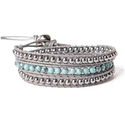 YGLINE Dazzling Handmade Leather Wrap Bracelet Collection YGLINE Dazzling Handmade Leather Wrap Bracelet Collection