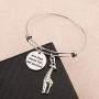 WUSUANED Be a Giraffe Aim High Stand Tall Get Spotted Inspirational Quote Keychain Gift for Giraffe Lover