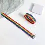 Nanafast Rainbow Bracelet Nylon Watch Band 18mm 20mm 22mm LGBT Pride Bracelet Adjustable Wristband for Men Women Nanafast Rainbow Bracelet Nylon Watch Band 18mm 20mm 22mm LGBT Pride Bracelet Adjustable Wristband for Men Women