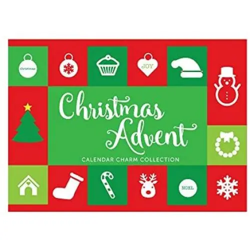 Collection Bijoux 100 Womens Ladies Fashion Accessories Jewelry Advent Calendar 22 Christmas Charms with 1 Bracelet and 1 Necklace