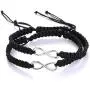 Phoenix Angela Couple Bracelets His and Hers 8 Infinity Bangle Jewelry for Lover Girlfriends Wrist with Key and Lock Charm Phoenix Angela Couple Bracelets His and Hers 8 Infinity Bangle Jewelry for Lover Girlfriends Wrist with Key and Lock Charm