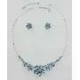 Faship Gorgeous Rhinestone Crystal Floral Necklace Earrings Set Faship Gorgeous Rhinestone Crystal Floral Necklace Earrings Set