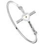 BAUNA Mustard Seed Faith Gift Matthew 17:20 Bible Verse Charm Bangle Christian Inspirational Jewelry for Women