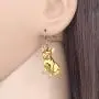 WEVENI Alloy Antique Gold Silver Plated French Bulldog Earrings Dangle Drop Pet Dog Jewelry for Girls Women Ladies Gift