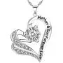 Mother Gifts from Son Necklace for Mother Birthday Gift from Son 925 Silver Heart Necklace Pendant Crystal CZ Mother Son Forever Love Mom Mother Birthday Present Gift Jewelry for Women Gifts Mother Gifts from Son Necklace for Mother Birthday Gift from Son 925 Silver Heart Necklace Pendant Crystal CZ Mother Son Forever Love Mom Mother Birthday Present Gift Jewelry for Women Gifts